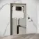 Idaho Pneumatic Concealed Cistern with Matt Black Flush Plate - Round Buttons