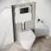 Idaho Pneumatic Concealed Cistern with Matt Black Flush Plate - Square Buttons