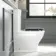 Kansas Traditional Rimless Close Coupled Toilet With Dove Grey Wooden Seat