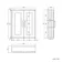 Midnight Green Wall Hung Cabinet 700x600mm - Brass Knurled Handles