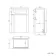 Capri Fog Grey Combination Vanity Basin and Aruba Toilet 1050mm - Chrome Handles