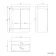 Corsica Gloss White Slimline Basin Vanity 600mm