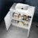 Corsica Gloss White Vanity with Marble Top & Marin Basin 800mm