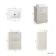 Crete Fluted Linen White Vanity Drawer with Marble Top & Marin Basin 600mm