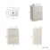 Crete Fluted Linen White Vanity Drawer with Marble Top & Reno Basin 600mm
