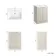 Crete Fluted Linen White Basin Vanity 600mm