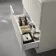 Crete Fluted Linen White Vanity Drawer with Marble Top & Nevis Basin 800mm