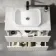 Crete Fluted Linen White Vanity Drawer with Marble Top & Reno Basin 800mm