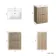 Crete Fluted Apex Oak Basin Vanity Drawer 600mm