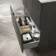 Crete Fluted Charcoal Elm Vanity Drawer with Marble Top & Reno Basin 800mm