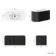Positano Black Oak Curved Wall Hung Basin Drawer Vanity 1000mm