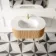 Positano Natural Oak Curved Vanity Unit & Matt White Stone Basin 1000mm