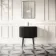 Positano Black Oak Curved Vanity Unit & Matt White Stone Basin 800mm