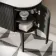 Positano Black Oak Curved Vanity Unit & Matt White Stone Basin 1200mm
