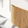 Positano Natural Oak Curved Wall Hung Vanity Drawer with Matt White Stone Top 1000mm - Basin Not Included