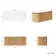 Positano Natural Oak Curved Wall Hung Vanity Drawer with Matt White Stone Top 1200mm - Basin Not Included
