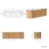 Positano Natural Oak Curved Wall Hung Vanity Drawer with Carrara Marble Top 1500mm - Basin Not Included