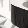 Positano Black Oak Curved Wall Hung Basin Drawer Vanity 1500mm