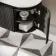 Positano Black Oak Curved Wall Hung Vanity Drawer with Matt White Stone Top 800mm - Basin Not Included