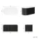Positano Black Oak Curved Wall Hung Vanity Drawer with Matt White Stone Top 1000mm - Basin Not Included