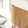 Positano Natural Oak Curved Vanity Unit with Matt White Stone Top 1000mm - Basin Not Included