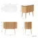 Positano Natural Oak Curved Vanity Unit with Matt White Stone Top 1000mm - Basin Not Included