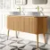 Positano Natural Oak Curved Vanity Unit with Matt White Stone Top 1500mm - Basin Not Included