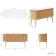 Positano Natural Oak Curved Vanity Unit with Matt White Stone Top 1500mm - Basin Not Included