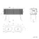 Positano Black Oak Curved Vanity Unit & Matt White Double Stone Basin 1500mm