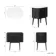 Positano Black Oak Curved Vanity Unit with Matt White Stone Top 800mm - Basin Not Included