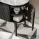 Positano Black Oak Curved Vanity Unit with Carrara Marble Top 1500mm - Basin Not Included