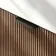 Cayman Natural Walnut Wall Hung Slimline Basin Drawer Vanity 800mm - Black Accents
