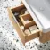 Cayman Natural Oak Wall Hung Slimline Basin Drawer Vanity 800mm - Chrome Handle