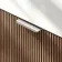 Cayman Natural Walnut Wall Hung Slimline Basin Drawer Vanity 800mm - Chrome Handle