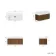 Cayman Natural Walnut Wall Hung Slimline Basin Drawer Vanity 800mm - Chrome Handle