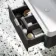 Cayman Black Oak Wall Hung Slimline Basin Drawer Vanity 800mm - Chrome Handle