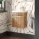 Hawaii Natural Oak Wall Hung Slimline Basin Vanity 400mm