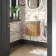 Hawaii Natural Oak Wall Hung Slimline Basin Vanity 400mm