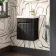 Hawaii Black Oak Wall Hung Slimline Basin Vanity 400mm