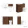 Havana Fluted Black Walnut Combination Vanity Basin and Miami Toilet 1100mm - Black Accents
