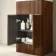 Havana Fluted Black Walnut Combination Vanity Basin and Miami Toilet 1000mm - Brushed Brass Accents