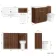 Havana Fluted Black Walnut Combination Vanity Basin and Aruba Toilet 1300mm - Brushed Brass Accents