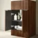 Havana Fluted Black Walnut Combination Vanity Basin and Aruba Toilet 1000mm - Chrome Handles