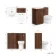 Havana Fluted Black Walnut Combination Vanity Basin and Miami Toilet 1000mm - Chrome Handles