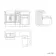 Monaco Cotton White Combination Vanity Basin and Tucson Toilet 1500mm - Brass Knurled Handles