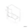 P Shaped 1600 Shower Bath with Front Panel & 4mm Screen with Rail - Right Handed