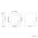 Kansas Traditional Rimless Back To Wall Toilet With Cashmere Pink Wooden Seat