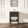 Maru Black Oak Carrara Marble Vanity Unit & Undermount Basin 600mm