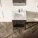 Maru Black Oak Carrara Marble Vanity Unit & Undermount Basin 600mm