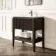 Maru Black Oak Carrara Marble Vanity Unit & Undermount Basin 800mm